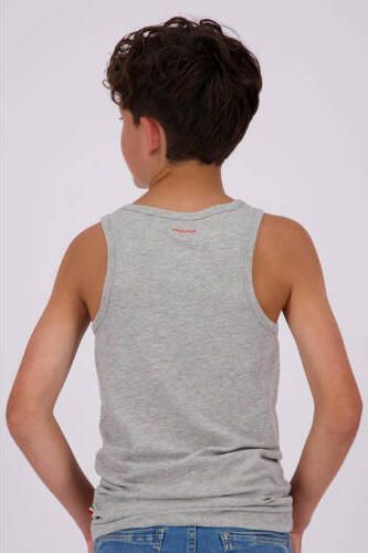 VINGINO hemd set van 2 grijs melange Jongens Stretchkatoen (duurzaam) Ronde hals 170 176 - Foto 2