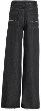 VINGINO high waist loose fit jeans Cato zwart Meisjes Katoen Effen 104 - Foto 3