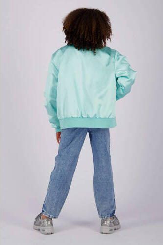 VINGINO high waist loose fit jeans Chiara Stud light vintage Blauw Meisjes Denim 116 - Foto 2