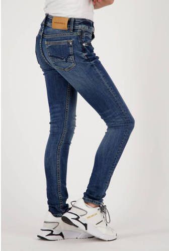 VINGINO high waist skinny jeans DenimG01 dark used Blauw Meisjes Stretchdenim 104 - Foto 3