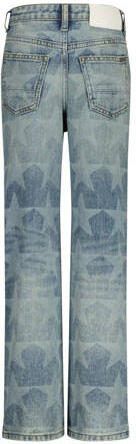 VINGINO high waist wide leg jeans Cato Laser Star met sterren blue vintage Blauw Meisjes Denim 104 - Foto 2