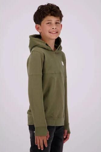 VINGINO hoodie army groen Sweater Effen 164 | Sweater van - Foto 2