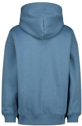 VINGINO hoodie Basic met printopdruk zachtblauw Sweater Printopdruk 164