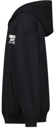 VINGINO hoodie Basic met printopdruk zwart Sweater Printopdruk 104 - Foto 3