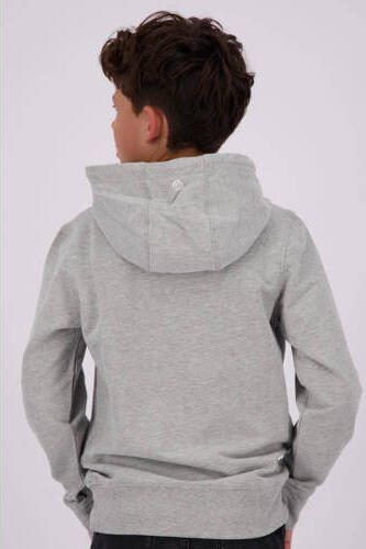 VINGINO hoodie met logo grijs melange Sweater Logo 116 - Foto 3