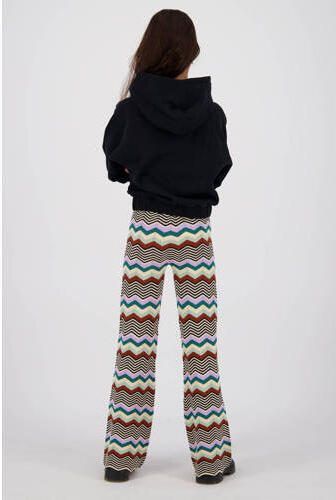 VINGINO hoodie Nava met printopdruk zwart Sweater Printopdruk 116 - Foto 3