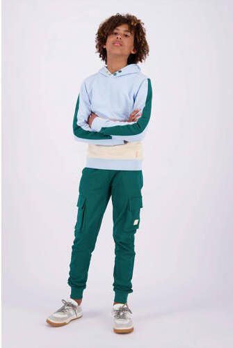 VINGINO hoodie Nuno lichtblauw zand Sweater Jongens Katoen Capuchon Meerkleurig 164 - Foto 3