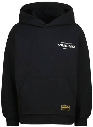 Vingino hoodie zwart Sweater Effen | Sweater van