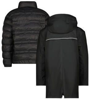 VINGINO kids regenjas Monsoon zwart Polypropyleen Capuchon 110 116 - Foto 4