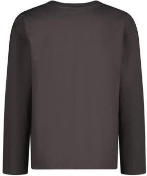 VINGINO longsleeve Basic met printopdruk grijs Jongens Katoen Ronde hals 104