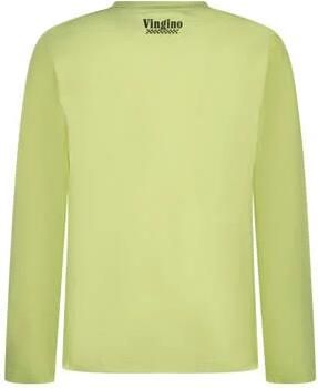 VINGINO longsleeve Geel Jongens Katoen Ronde hals Printopdruk 104