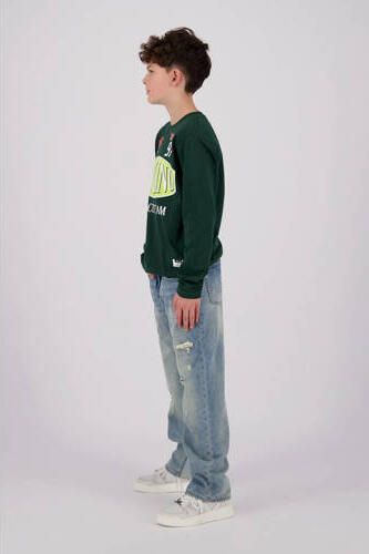 VINGINO longsleeve Groen Jongens Katoen Ronde hals Printopdruk 104