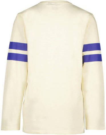 VINGINO longsleeve Hessel wit blauw Jongens Katoen Ronde hals Meerkleurig 104