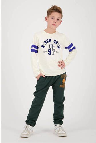 VINGINO longsleeve Hessel wit blauw Jongens Katoen Ronde hals Meerkleurig 104 - Foto 3
