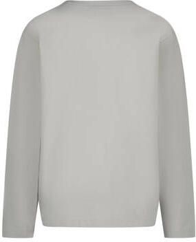 VINGINO longsleeve Jean met printopdruk grijs Jongens Katoen Ronde hals 104