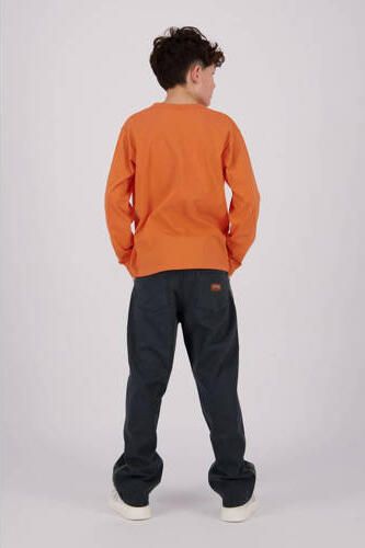VINGINO longsleeve Jean met printopdruk zacht oranje Jongens Katoen Ronde hals 116 - Foto 2