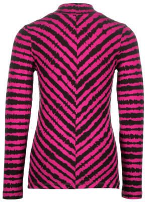 VINGINO longsleeve Jenice met all over print roze zwart Meisjes Viscose Opstaande kraag 104 - Foto 3