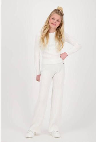 VINGINO longsleeve Marianna wit Meisjes Viscose Ronde hals Effen 152
