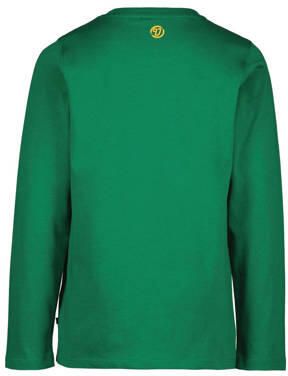 VINGINO longsleeve met logo groen Jongens Katoen Ronde hals Logo 104 - Foto 2