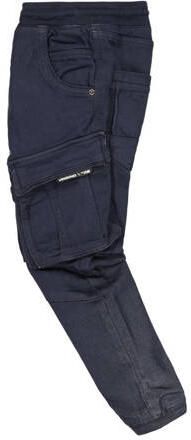 VINGINO loose fit cargobroek Carlos blauw Jongens Katoen Effen 116 - Foto 3