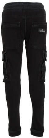 VINGINO loose fit jeans Camillo black denim Zwart Jongens Stretchdenim 104 - Foto 1