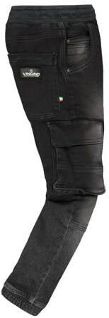 VINGINO loose fit jeans Camillo black denim Zwart Jongens Stretchdenim 104