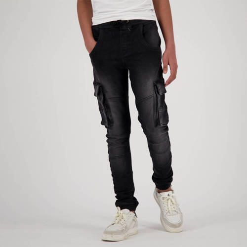 VINGINO loose fit jeans Camillo black denim Zwart Jongens Stretchdenim 104 - Foto 2