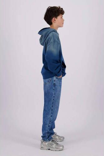 VINGINO loose fit jeans Castiano blue vintage Blauw Jongens Denim Effen 134
