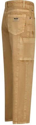 VINGINO loose fit jeans Castiano kaki zand Groen Jongens Denim Effen 116 - Foto 3