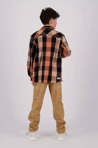 VINGINO loose fit jeans Castiano kaki zand Groen Jongens Denim Effen 116 - Foto 2