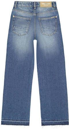 VINGINO loose fit jeans Cato met slijtage blue vintage Blauw Meisjes Denim 104 - Foto 3