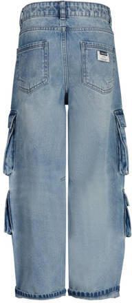VINGINO loose fit jeans Kit old vintage Blauw Denim Effen 110 - Foto 1