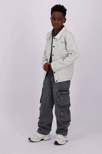 VINGINO loose fit jeans Kit washed black Zwart Denim Effen 104 - Foto 2