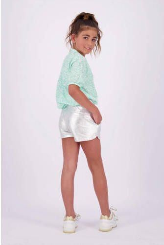 VINGINO metallic casual short Rinny zilver metallic Korte broek Meisjes Katoen 128 - Foto 2