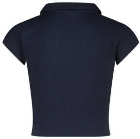 VINGINO polo blauw Meisjes Polyester Polokraag Effen 128