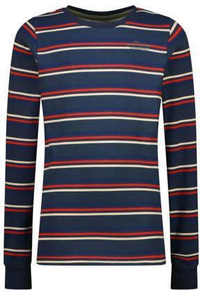 Vingino pyjama donkerblauw rood wit Jongens Stretchkatoen Ronde hals Streep - Foto 4