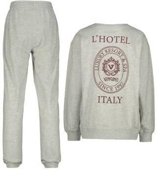 Vingino pyjama met backprint grijs Jongens Stretchkatoen Ronde hals Backprint - Foto 4
