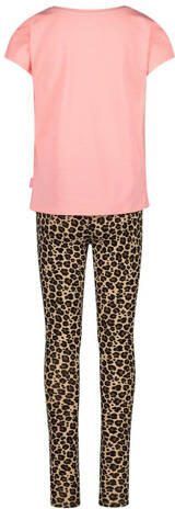 VINGINO pyjama WIlAH met all over print roze camel Meisjes Stretchkatoen Ronde hals 110-116 - Foto 1