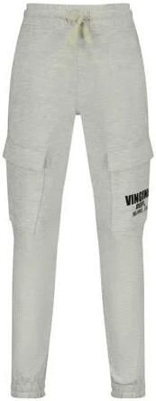 Vingino regular cargo broek grijs melange Jongens Sweat Logo