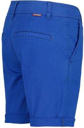 VINGINO regular fit chino short Taormina hardblauw Korte broek Jongens Stretchkatoen 104