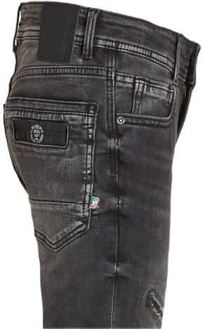 VINGINO regular fit jeans Amintore black vintage Grijs Jongens Stretchdenim 104 - Foto 3
