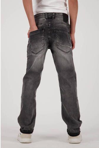 VINGINO regular fit jeans Baggio Basic dark grey vintage Grijs Jongens Stretchdenim 104 - Foto 4