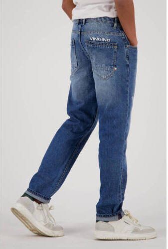 VINGINO regular fit jeans Baggio Vintage met slijtage blue vintage Blauw Jongens Denim 140 - Foto 3