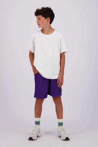VINGINO regular fit sweatshort Race paars Korte broek Jongens Polyester 104 - Foto 2