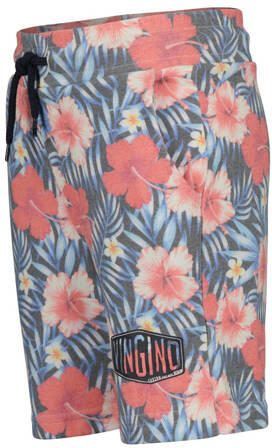 VINGINO regular fit sweatshort Remo met all over print blauw roze All over print 104 - Foto 2