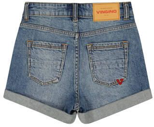 Vingino regular waist short medium blue denim Korte broek Blauw Effen - Foto 2