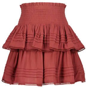 VINGINO rok Qalice roodbruin Meisjes Viscose Effen 176