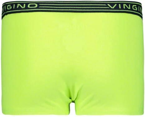 VINGINO short set van 2 donkerblauw neon geel Slip Meisjes Stretchkatoen 110-116 - Foto 3