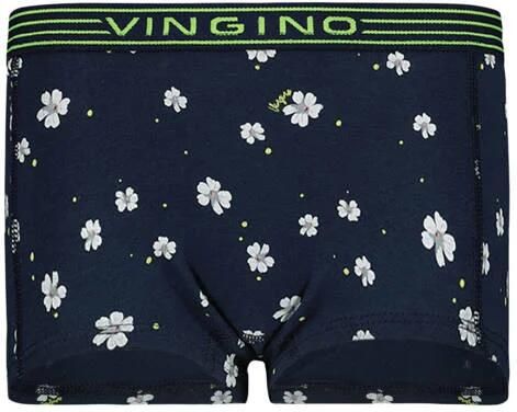 VINGINO short set van 2 donkerblauw neon geel Slip Meisjes Stretchkatoen 110-116 - Foto 2