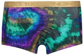 VINGINO short Tie dye set van 3 zwart groen lila Slip Meisjes Stretchkatoen 110 116 - Foto 3